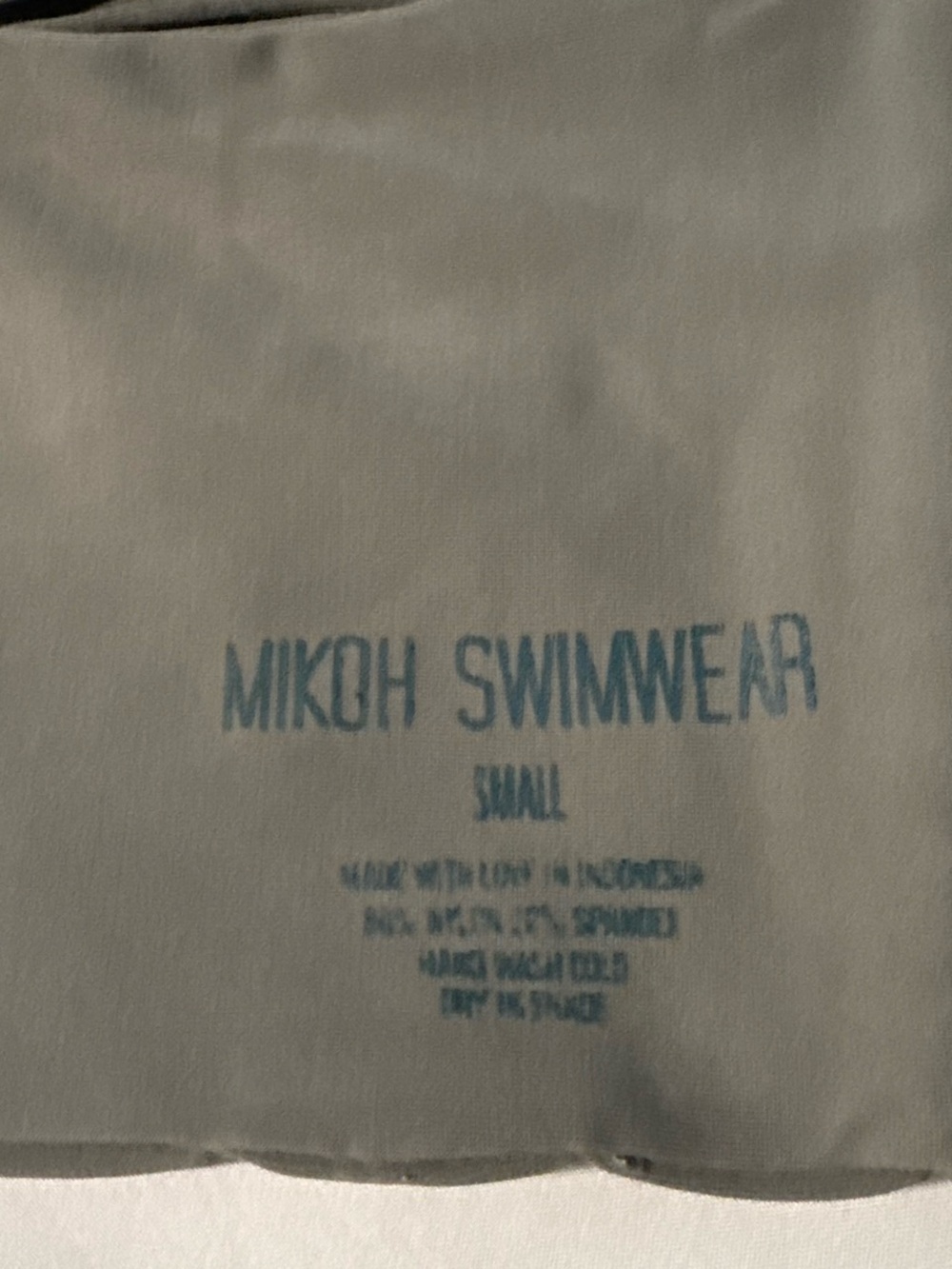 Mikoh Charcoal Strapless Bandeau Bikini Top with Removable Straps - Picture 3 of 3